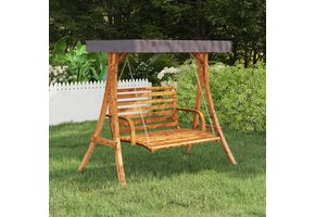 vidaXL Schommelframe Hout Antraciet Dak - 47% Korting!
