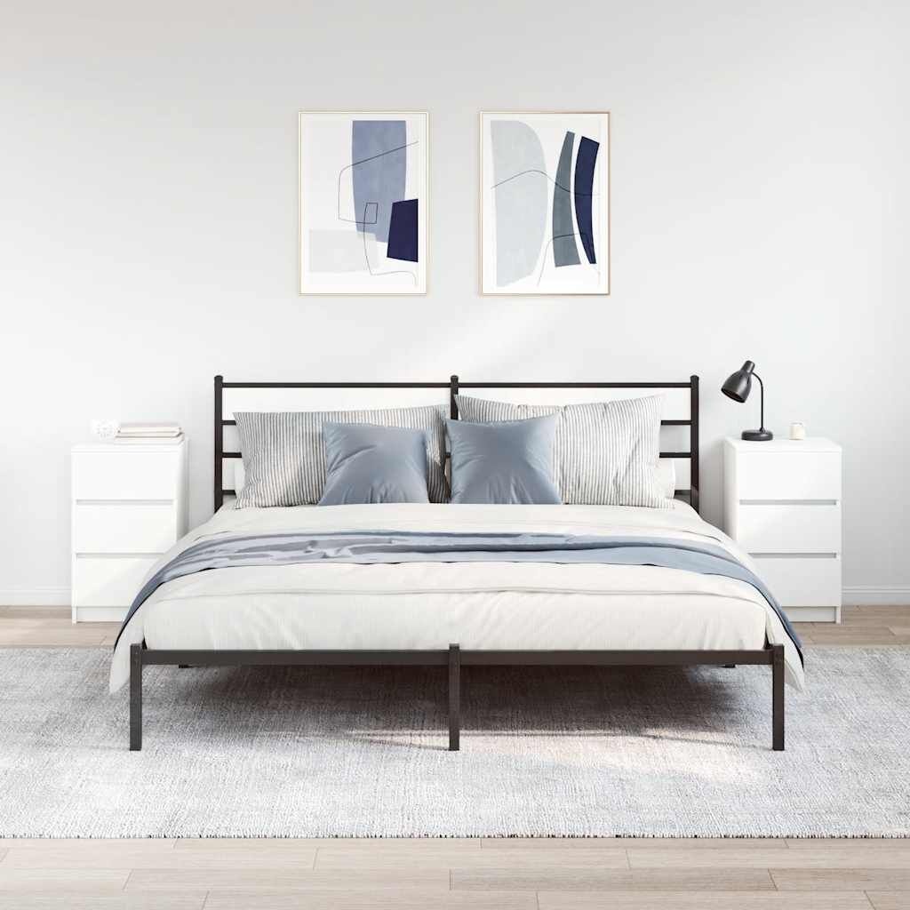 VidaXL Nachtkastjes met 3 Lades - 2 stuks Wit - 35% Korting!