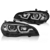 Koplampen BMW X5 E70 (07-13) Dual Halo - Zwart - 55% Korting!