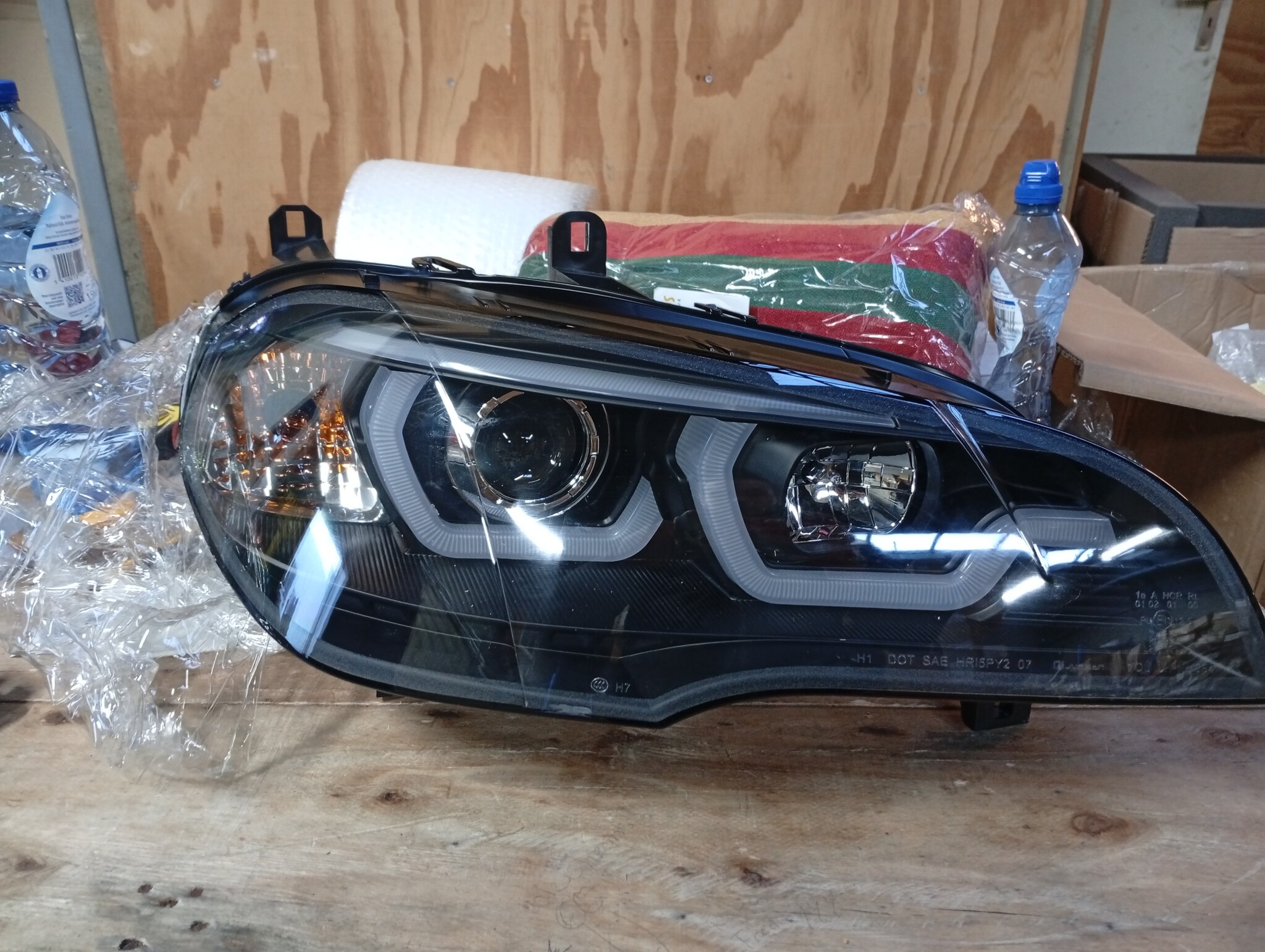 Koplampen BMW X5 E70 (07-13) Dual Halo - Zwart - 55% Korting!