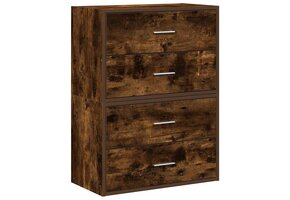 vidaXL Kasten Gerookt Eiken (2 stuks) - Nu 49% Korting!