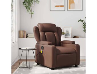 vidaXL Massagestoel Kunstleer Bruin - 35% Korting!