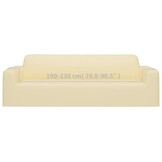 vidaXL Crème Driezitsbankhoes (Polyester Jersey) - 56% Korting!