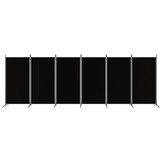 vidaXL Kamerscherm 6 panelen - Zwart - 35% Korting!