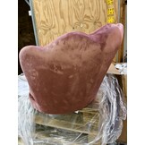 Schelp Stoel Fauteuil - Velvet Roze/Goud - 35% Korting
