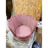 Schelp Stoel Fauteuil - Velvet Roze/Goud - 35% Korting