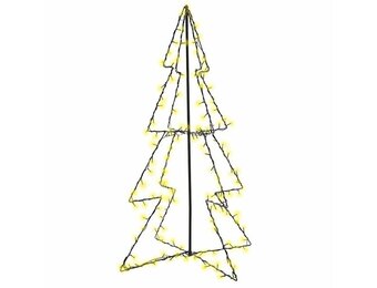 VidaXL Kegelkerstboom 160 LED's - Binnen/Buiten - 78x120cm - Nu 73% Korting!