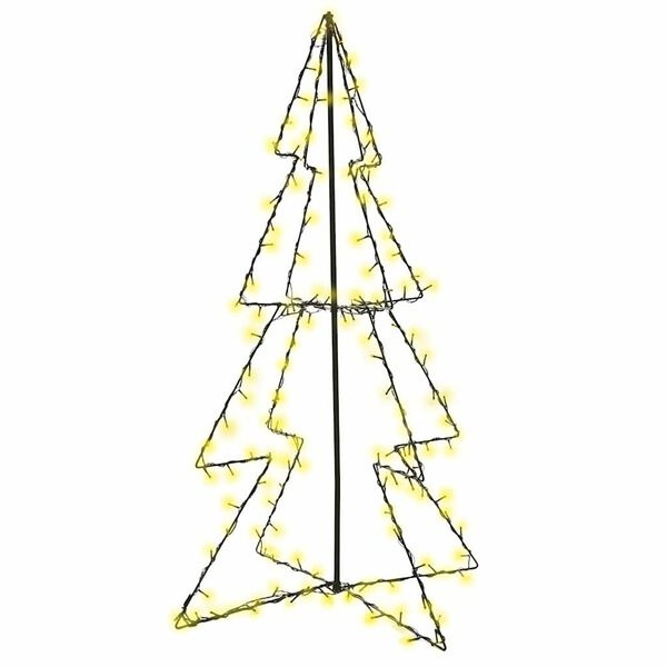 VidaXL Kegelkerstboom 160 LED's - Binnen/Buiten - 78x120cm - Nu 73% Korting!