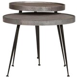 vidaXL Salontafel Set (2 stuks) Zilver - 71% Korting