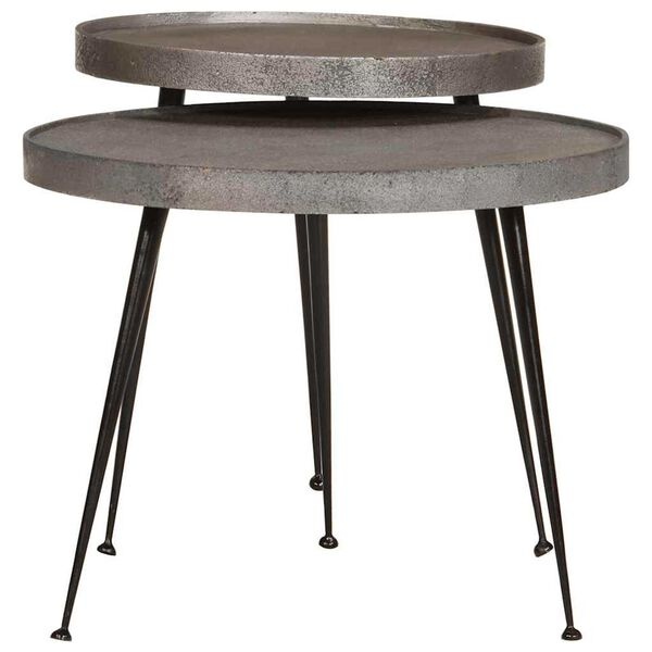 vidaXL Salontafel Set (2 stuks) Zilver - 71% Korting