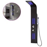 vidaXL Douchepaneel Aluminium Zwart - 60% Korting!