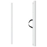 vidaXL Huisdierenhek Uittrekbaar 82,5x125 cm Wit | 35% Korting