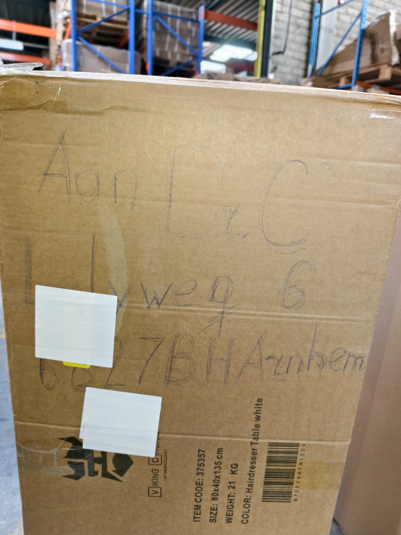 Kaptafel met Spiegel & Kruk - Wit - 40% Korting