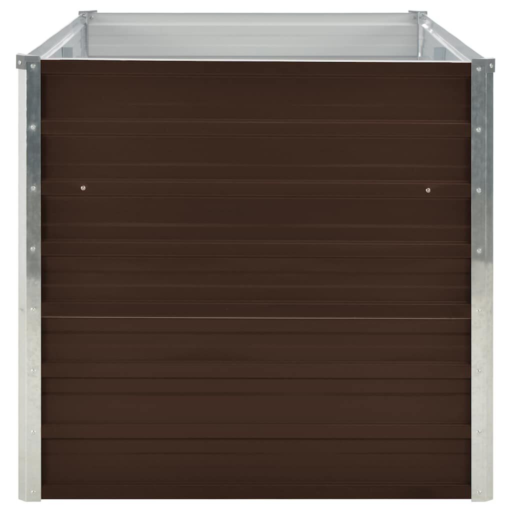 vidaXL Verhoogde Plantenbak Staal Bruin - 160x80x77cm - 35% Korting