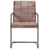 vidaXL Eetkamerstoelen 2 st - Echt Leer (35% Korting!)