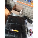 VidaXL Poef Geitenleer Donkerbruin - Nu met 55% Korting!