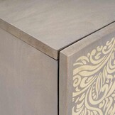 vidaXL Badkamerkast Grijs 38x33x58cm Massief Mangohout - 60% Korting!