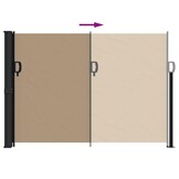 vidaXL Uittrekbaar Windscherm 140x300cm Taupe - 35% Korting!
