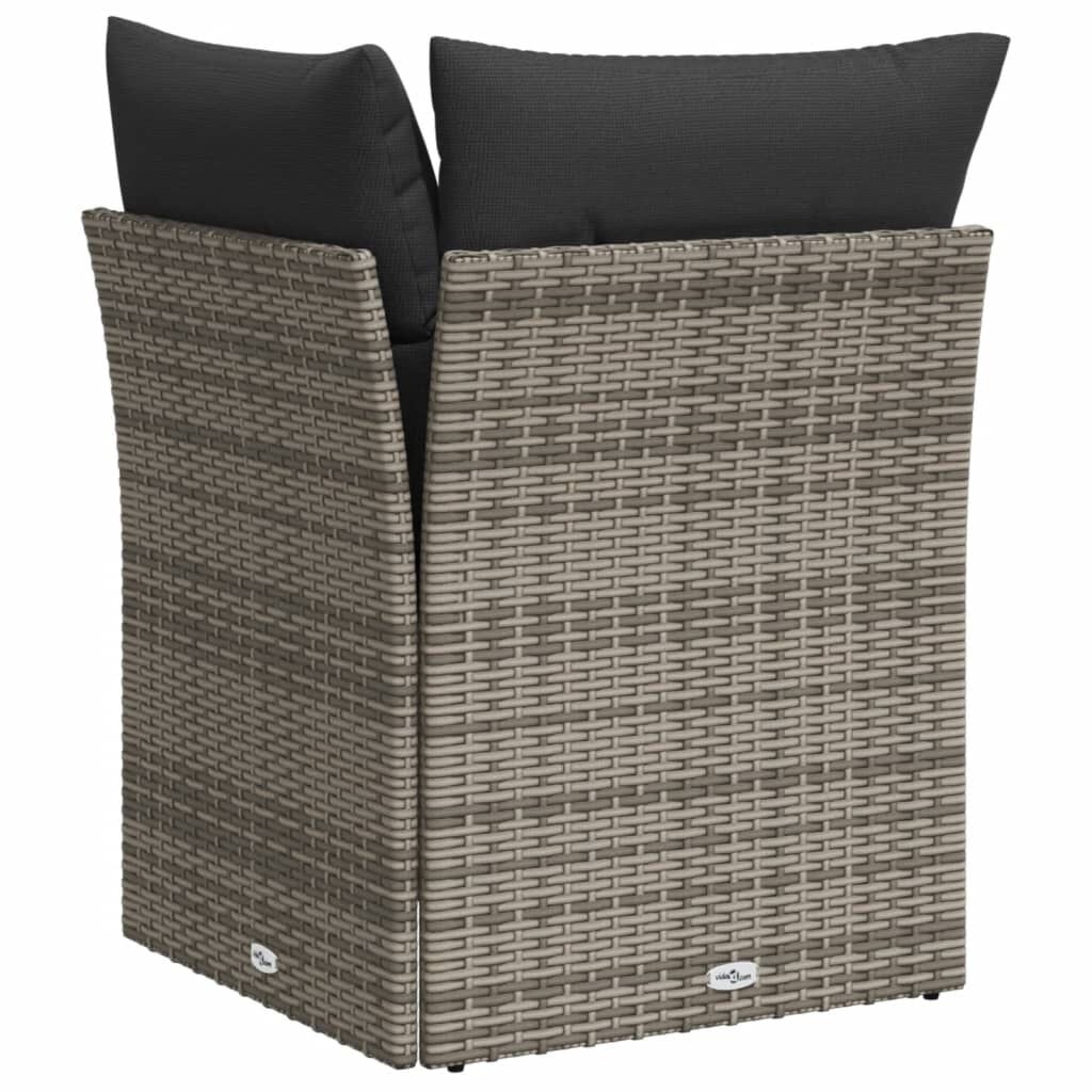 VidaXL Tuinhoekbank Poly Rattan Grijs - 47% Korting!
