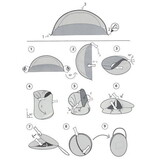 Pop-up Strandtent - 62% Korting - 4 Persoons