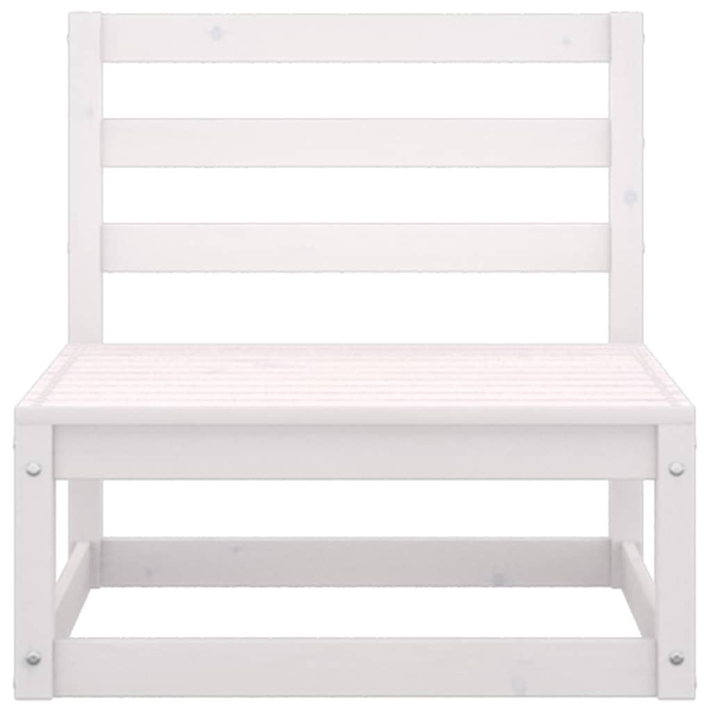 vidaXL Loungeset Grenenhout Wit - 3-delig - Nu 35% Korting!