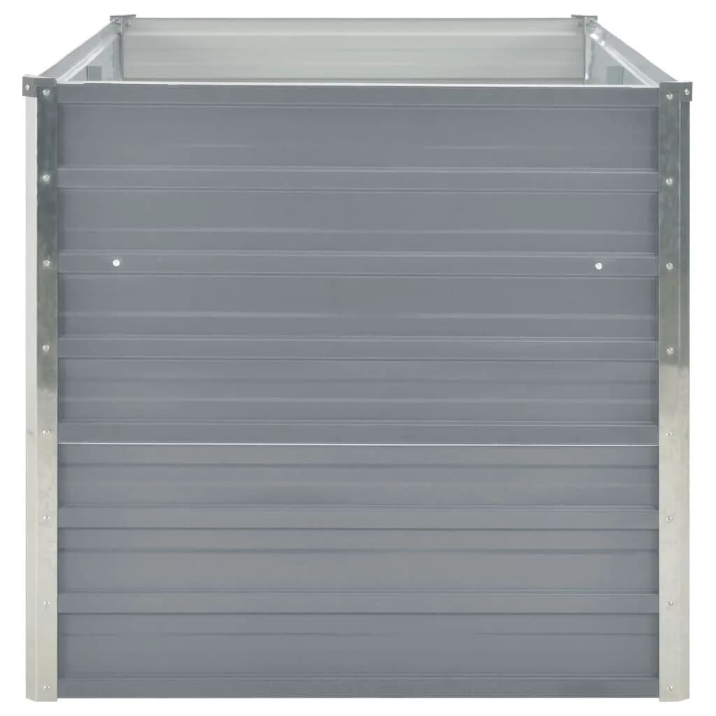 vidaXL Verhoogd Plantenbed - 160x80x77 cm Staal Grijs | 73% Korting