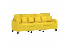 VidaXL Driezitsbank Lichtgeel - 42% Korting!