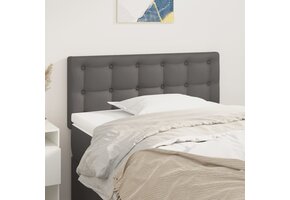 vidaXL Hoofdbord Kunstleer Grijs - 100x5x78/88 cm | 41% Korting!