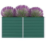 vidaXL Verhoogd Plantenbed 160x80x77 cm Staal Groen | 57% Korting