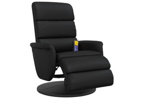 vidaXL Massagestoel - Kunstleer Zwart - 64% Korting!