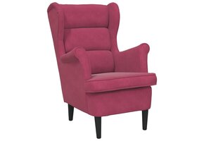 vidaXL Fauteuil Fluweel Wijnrood - 47% Korting!