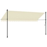 vidaXL Luifel Uittrekbaar 400x150cm Crème - 41% Korting!