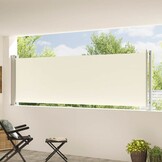 vidaXL Uittrekbaar Tuinscherm - Crème 117x600 cm - 41% Korting!