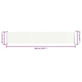 vidaXL Uittrekbaar Tuinscherm - Crème 117x600 cm - 41% Korting!