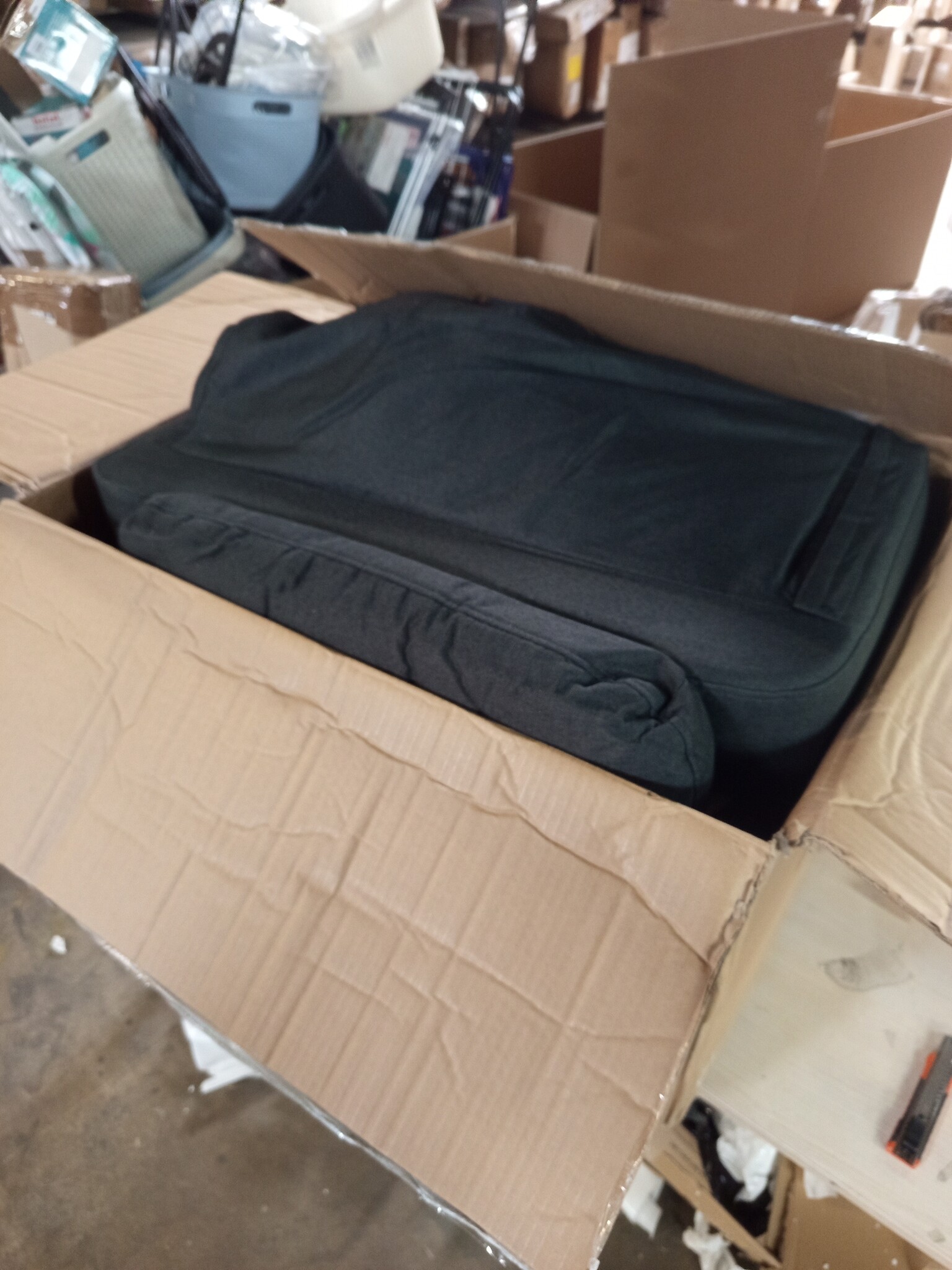 vidaXL Massagestoel Stof Zwart - 55% Korting