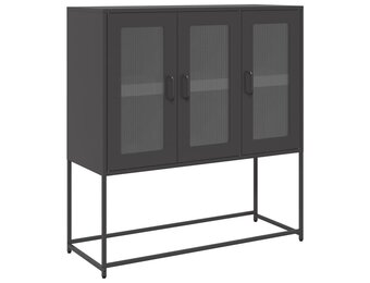 vidaXL Dressoir Zwart (100,5x39x107cm) - 64% Korting!