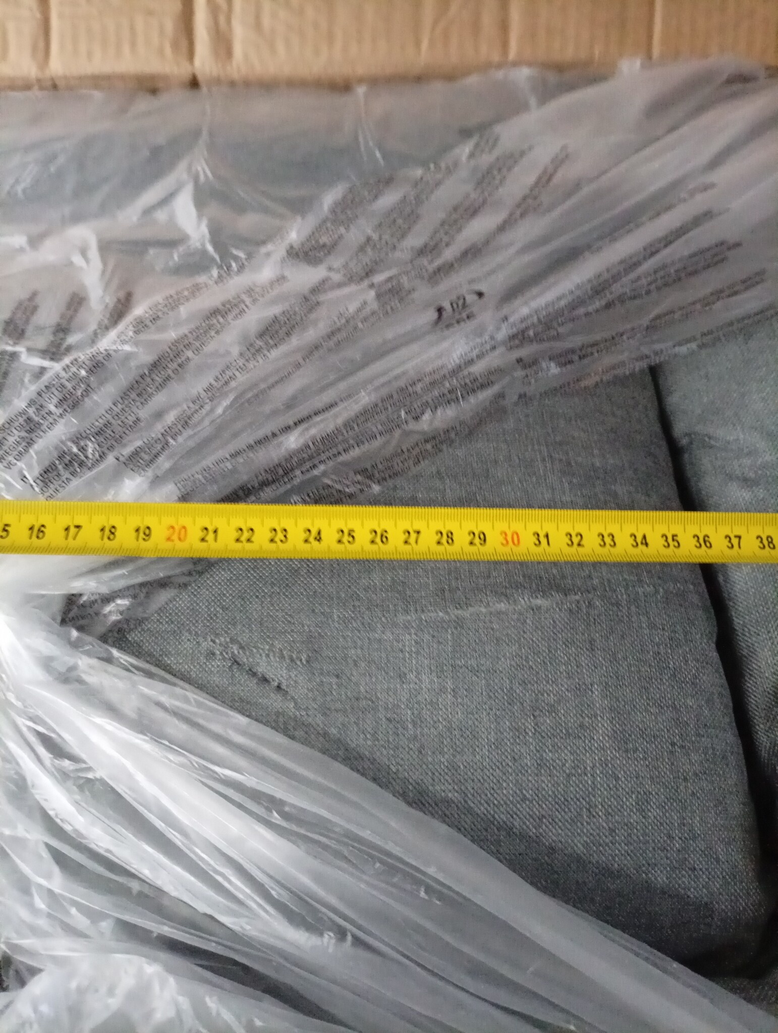 vidaXL Massagestoel (60% korting!) - Verstelbaar Stof Lichtgrijs