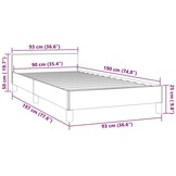 VidaXL Bedframe Fluweel Roze 90x190 cm - 47% Korting!