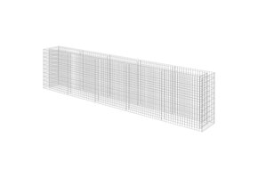 vidaXL Gabion plantenbak verhoogd 450x50x100 cm gegalvaniseerd staal