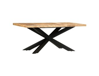 vidaXL Eettafel 180x90 cm Massief Mangohout | Nu 55% Korting!