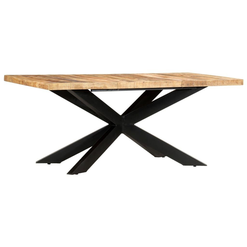 vidaXL Eettafel 180x90 cm Massief Mangohout | Nu 55% Korting!