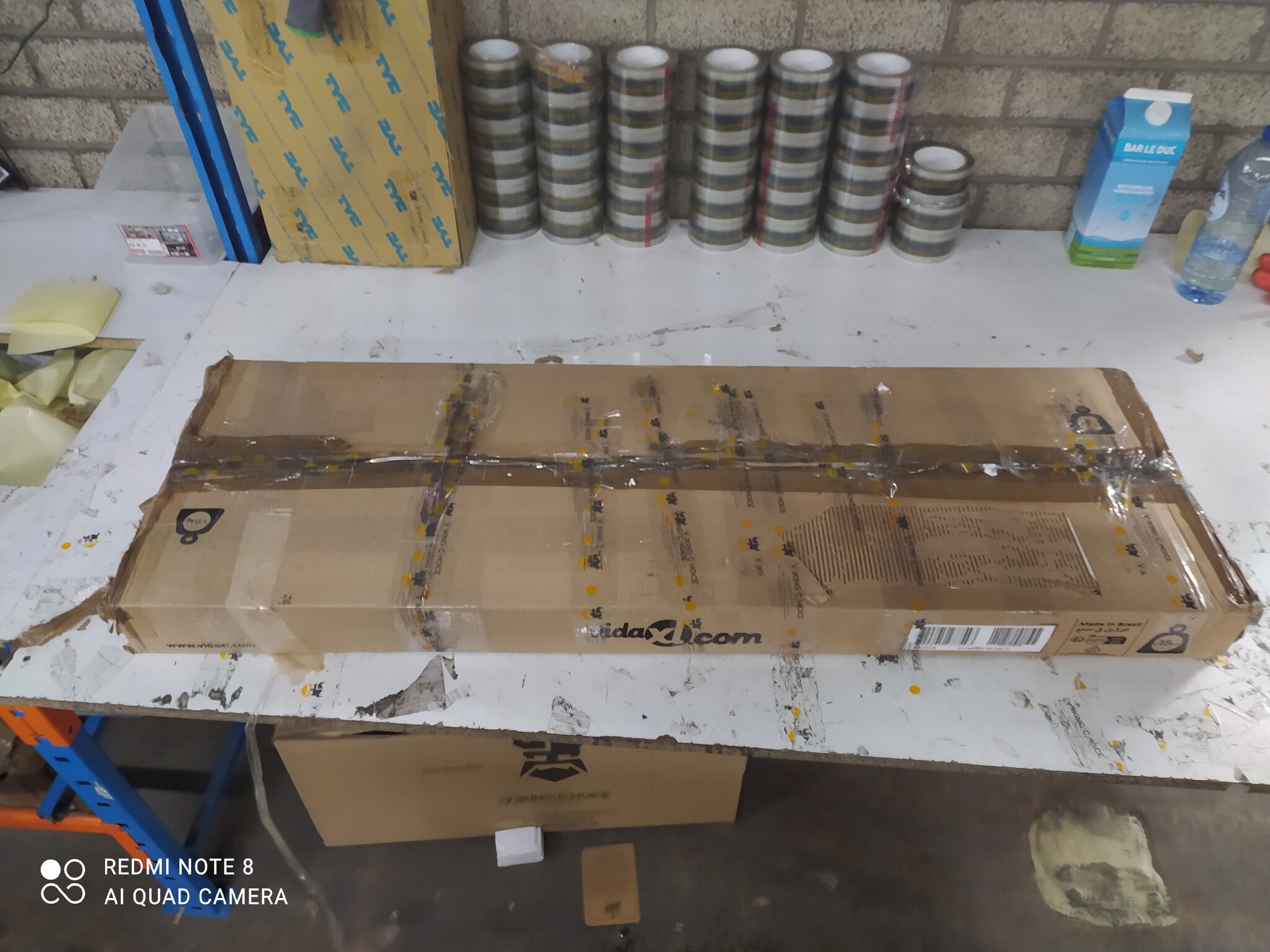 vidaXL Kledingkast OTTA (60% korting) - Grenenhout, Bruin/Grijs