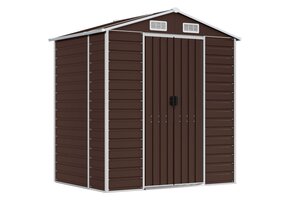 vidaXL Tuinschuur 191x130x198 cm Staal - 35% Korting!