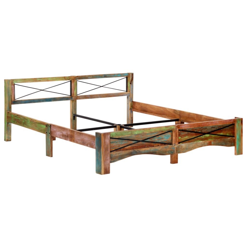 vidaXL Bedframe Gerecycled Hout 180x200 cm | 50% Korting