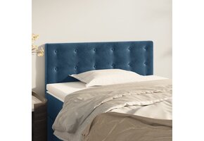 vidaXL Hoofdbord 100x5x78/88 cm Fluweel Donkerblauw - 55% Korting!