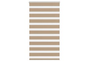 vidaXL Zebra Gordijn 90x150cm Zandbruin - Nu met 62% Korting!