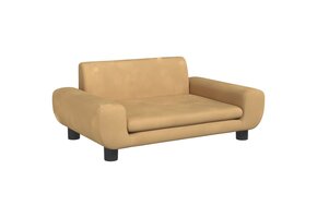 vidaXL Kinderbank Fluweel Bruin - 64% Korting!