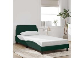 vidaXL Donkergroen Fluweel Bedframe 100x200 cm | Nu 41% Korting!