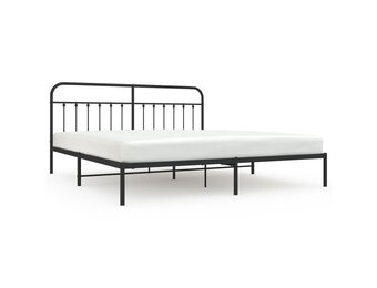VidaXL Bedframe Metaal Zwart 200x200cm - 55% korting!