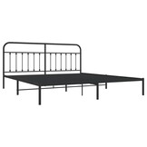 VidaXL Bedframe Metaal Zwart 200x200cm - 55% korting!